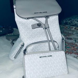 Michael Kors Backpack Purse with Matching Wallet
